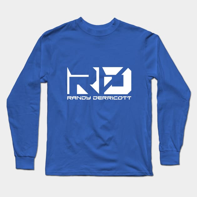 Randy Derricott Logo (White) Long Sleeve T-Shirt by Randy Derricott Merch